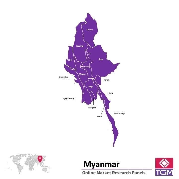 Panel online in Birmania |  Ricerche di mercato in Birmania