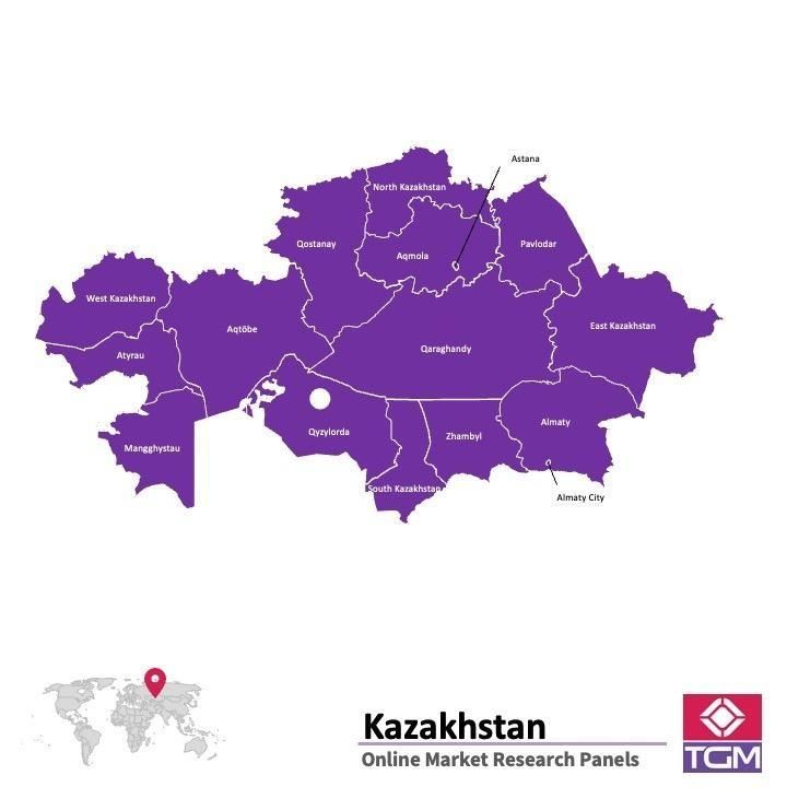 Panel online in Kazakistan |  Ricerche di mercato in Kazakistan