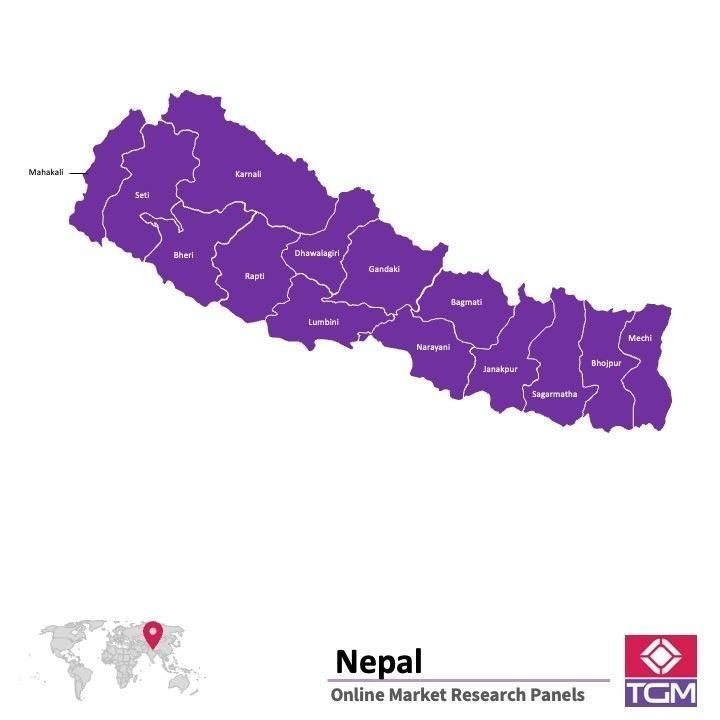 Panel online in Nepal |  Ricerche di mercato in Nepal